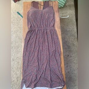 Prana Women’s multicolor strappy dress with built in shelf bra